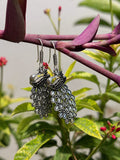 Royal Peacock Feather Earrings