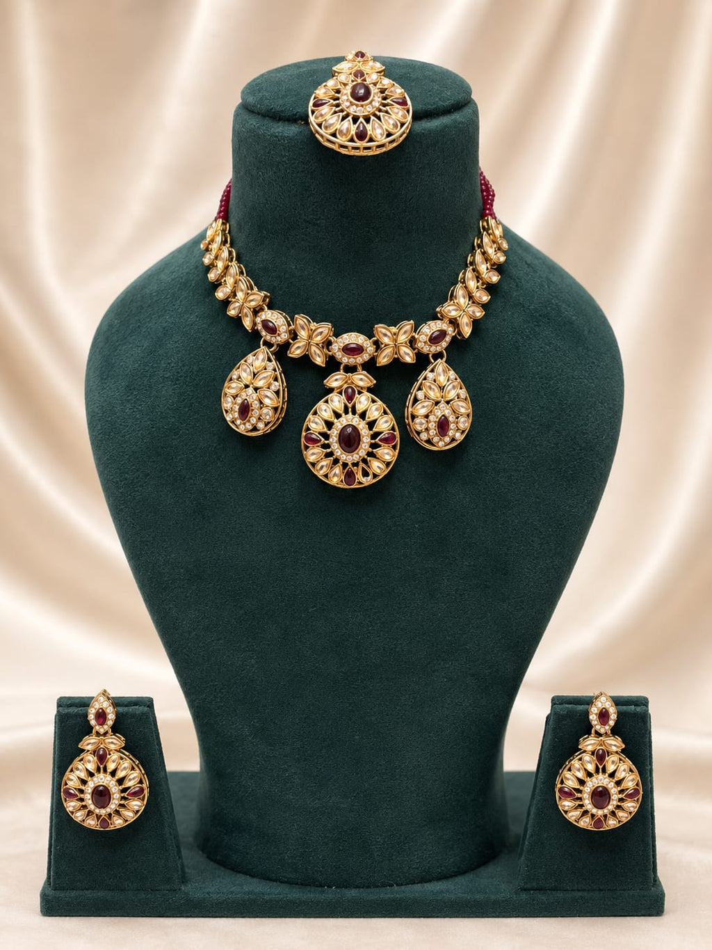 Crimson Petal Elegance Set