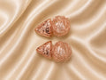 Rosé Halo Orb Earrings