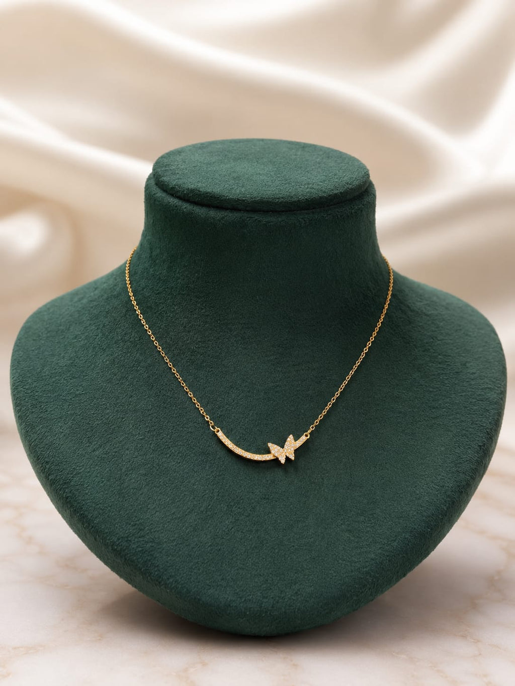 The Lumina Grace Arc Necklace